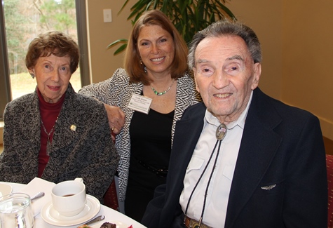 Professor and Mrs. Galfo with Leslie Bohon at the December Awards Ceremony