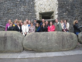 College of William and Mary and Central Michigan University Global Studies group at Newgrange (prehistoric monument), County Meath