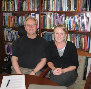 Professor John Noell Moore and Laura Bagbey '11
