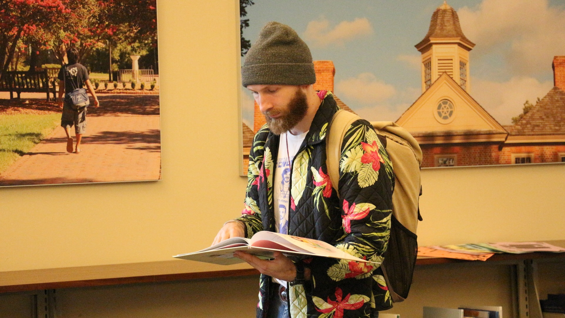 School of Education Student in Learning Resource Center