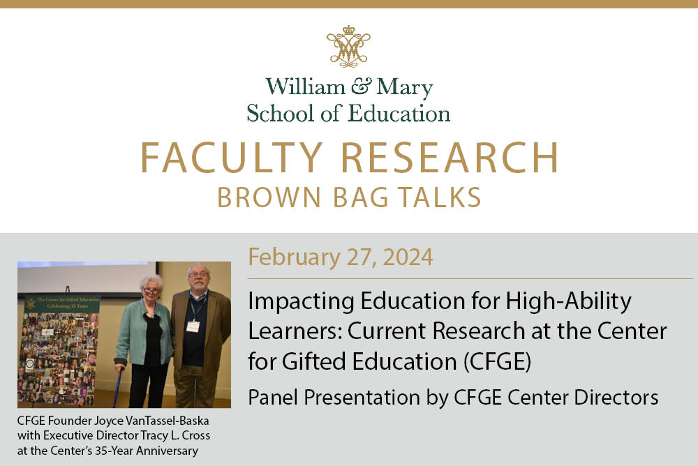 Faculty Brown Bag: CFGE