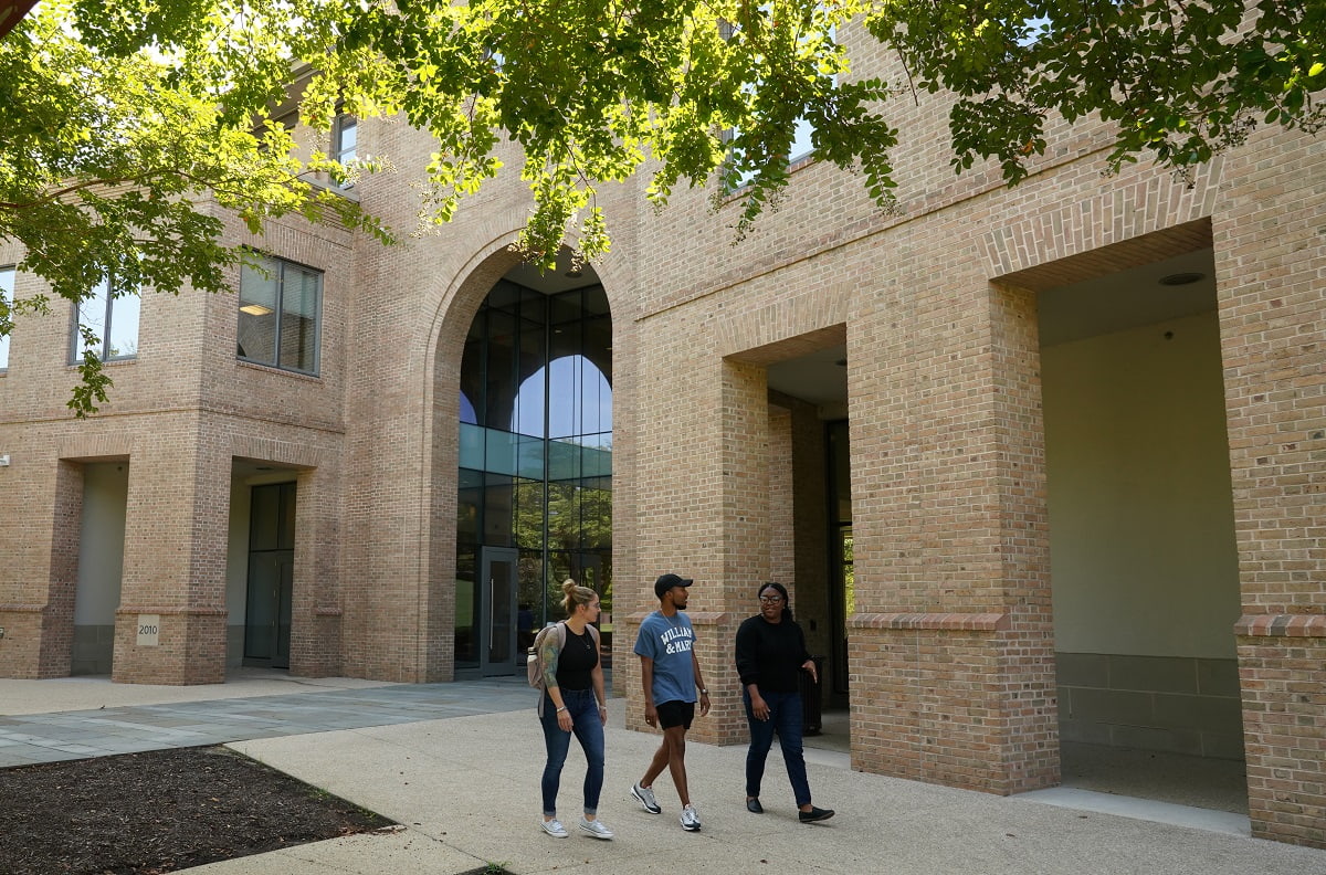 W&M School of Education Students and Building