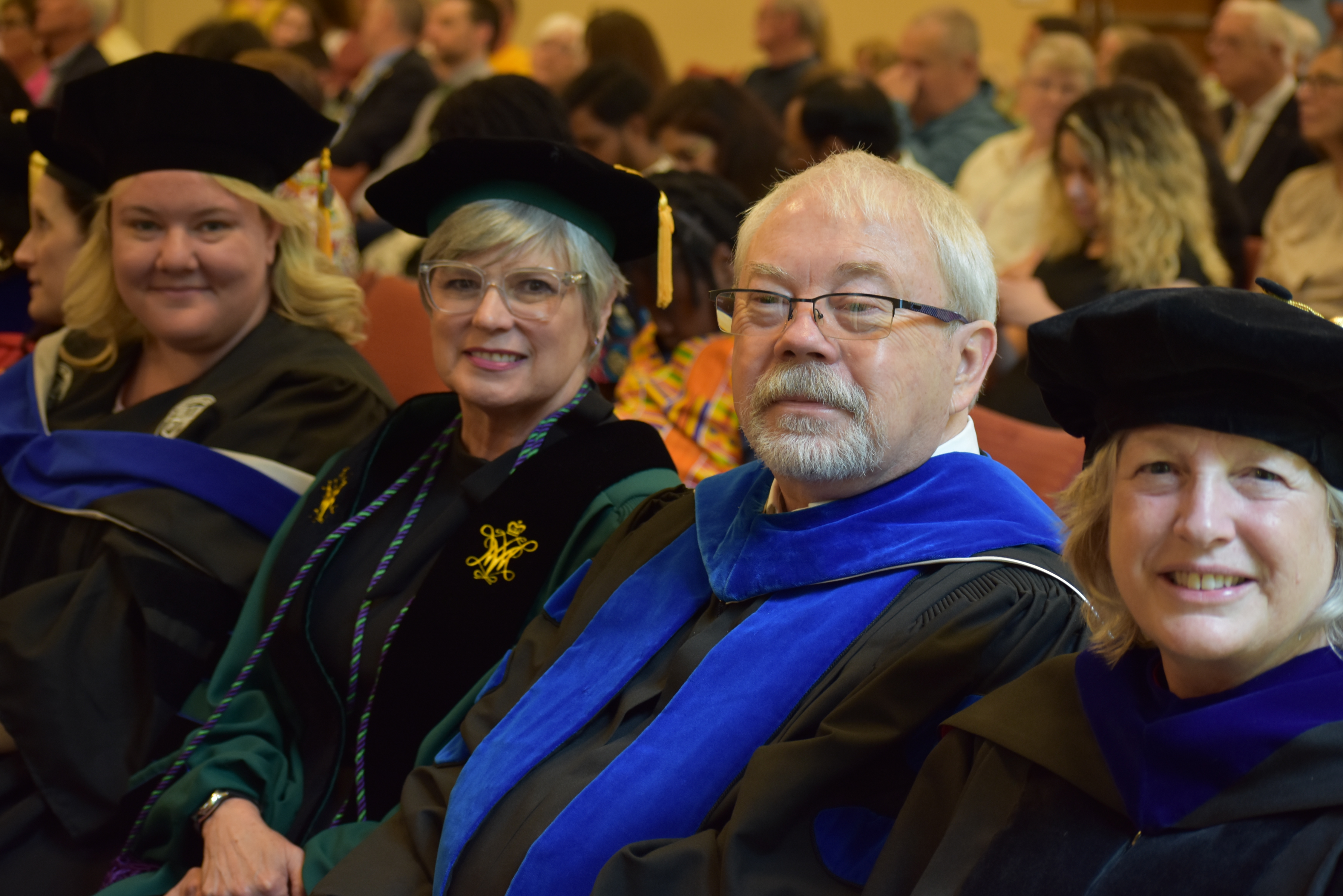 Faculty Gather for Cording Ceremony