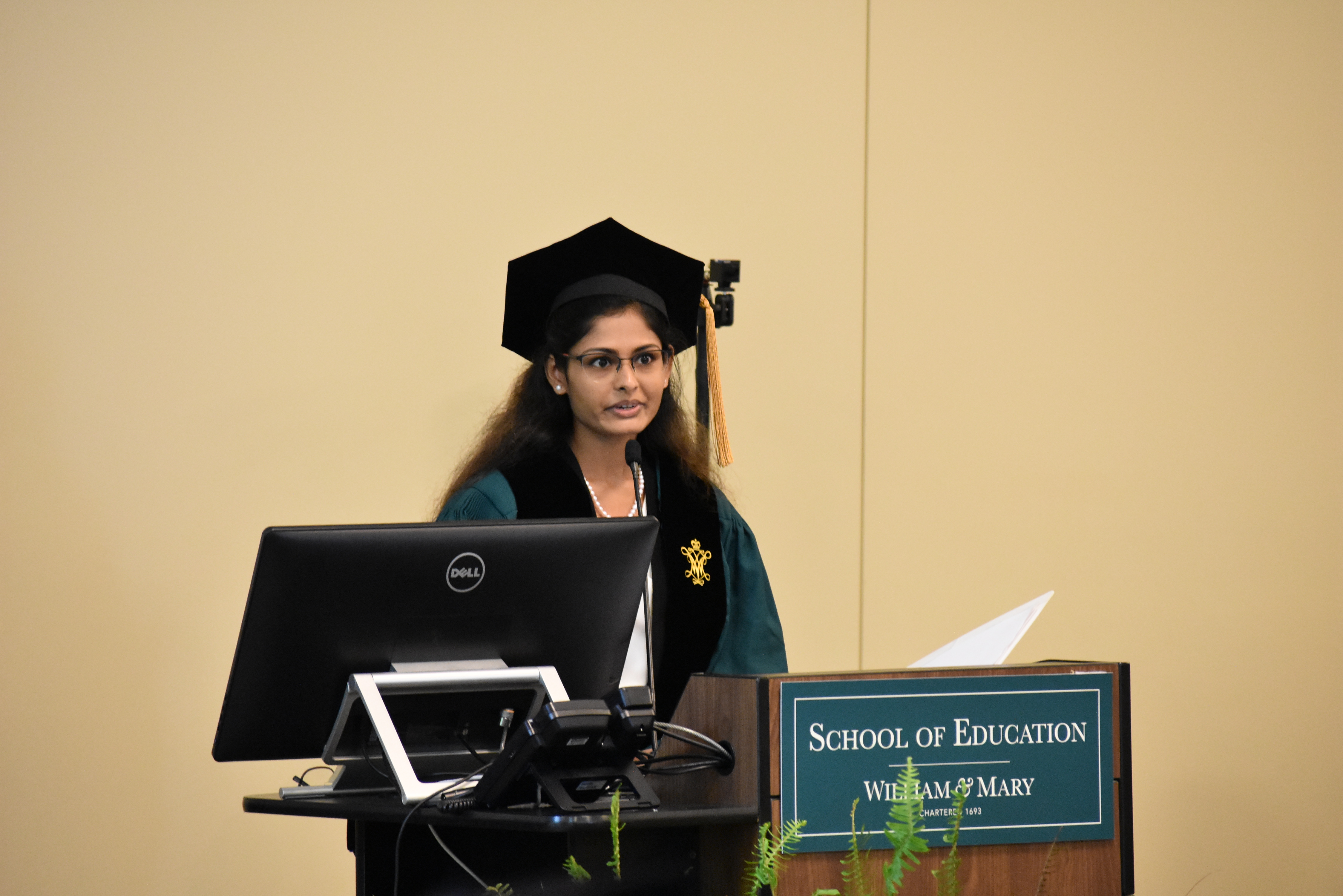 School of Education Doctoral Award for Excellence recipient, Anyesha Mishra Ph.D. '24