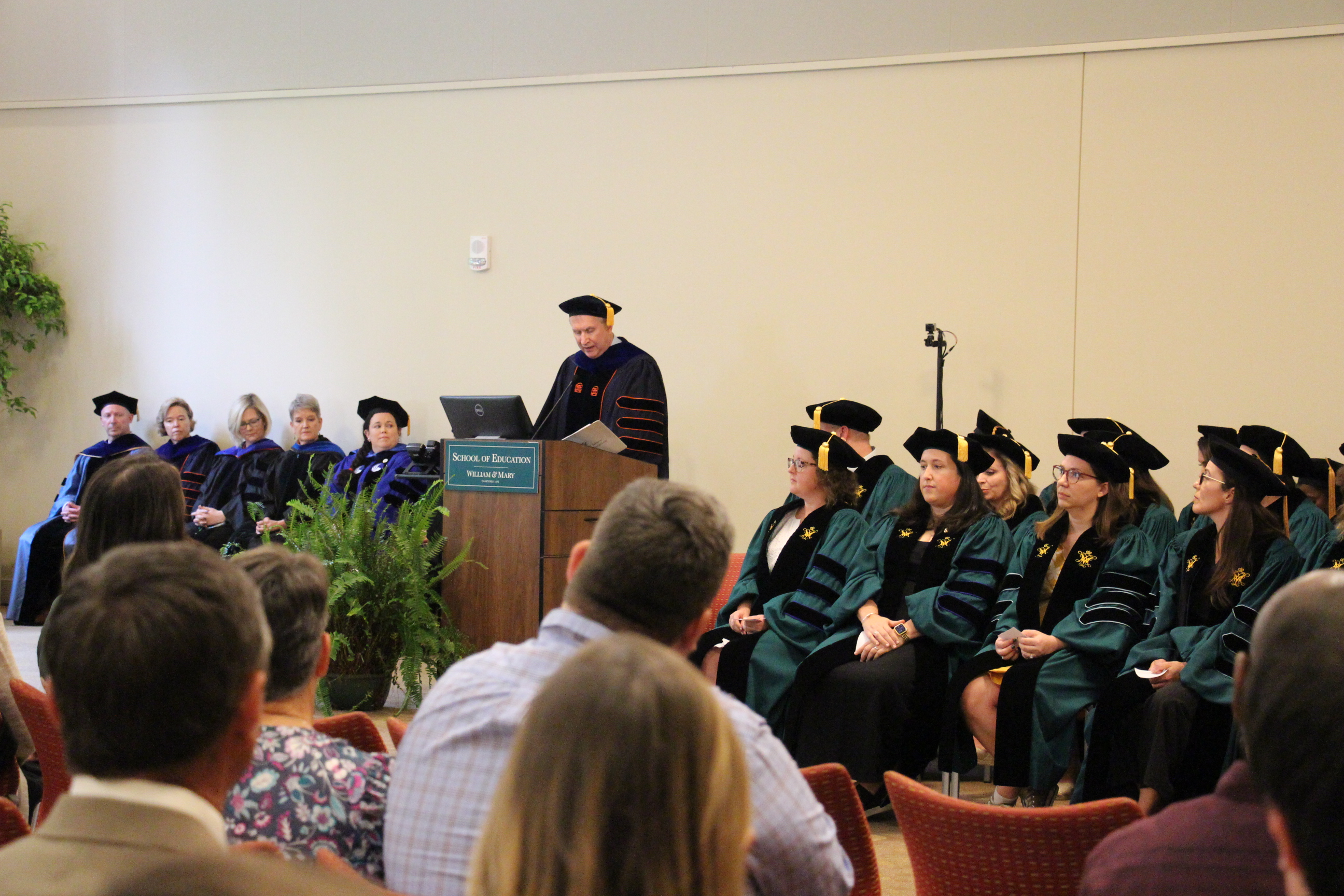 Dean Knoeppel Addresses Graduates and Audience