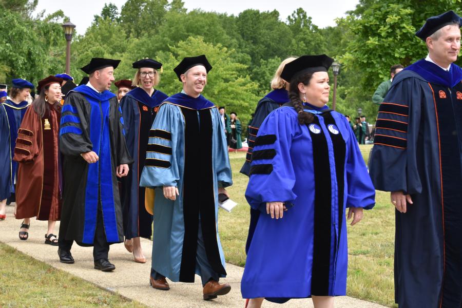 Faculty Walking in Procession