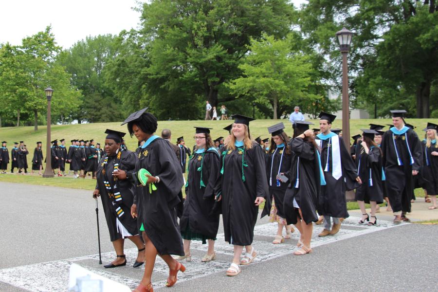 Students Walking in Procession