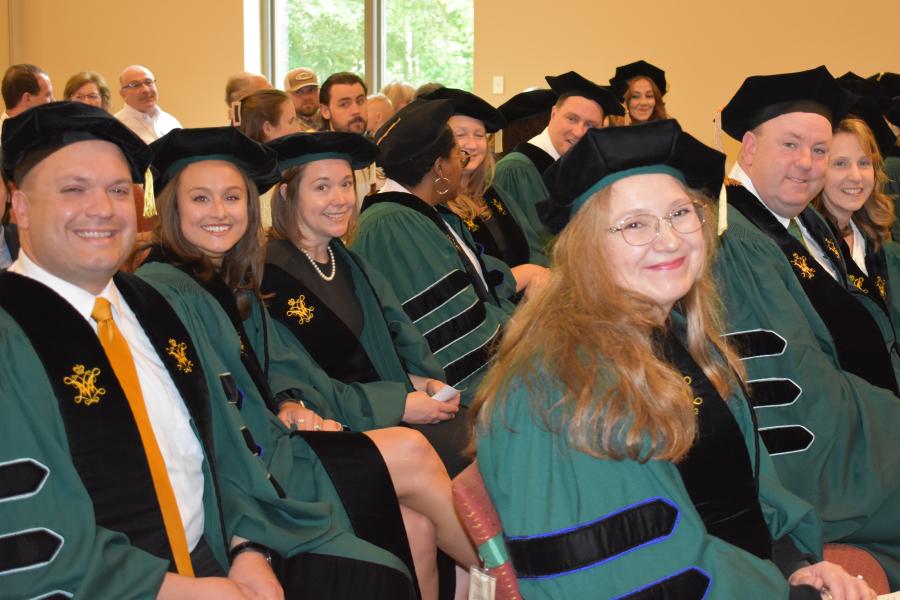 Doctoral Students Gather for Cording Ceremony
