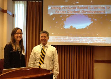 Shannon Chance, PhD '10 and Jim Barber, Assistant Professor of Higher Education