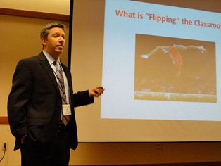 Dr. Jim Barber presenting at the CHEP 2013 at Virginia Tech