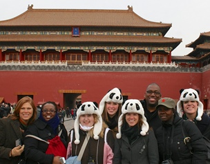 W&M students at the Forbidden City