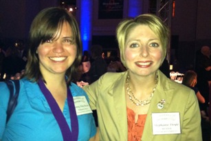 Ginny Hutcheson with her mentor Stephanie Doyle