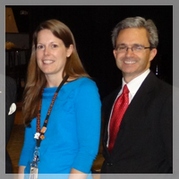 Rachel McBride with Superintendent Eric Williams '88