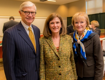 President Reveley, Dean McLaughlin and Jan Rozzelle