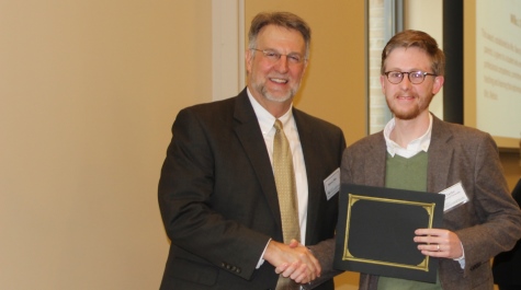 Dean Spencer Niles presents the Nelson Award to Will Taylor