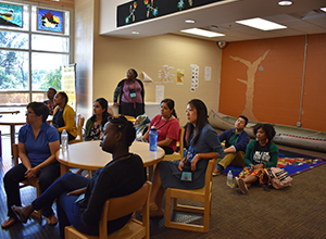 The 2018 NBCC MFP Fellows listen to school and community leaders during the visit to Circle of Life Academy.