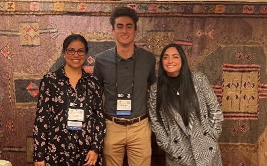 Paola Mendizabal, Ph.D. '24 (left), doctoral candidate at the W&M School of Education, Benjamin Simon '23 (center), Dr. Katherine Barko-Alva, Ph.D. (right), Assistant Professor at the W&M School of Education