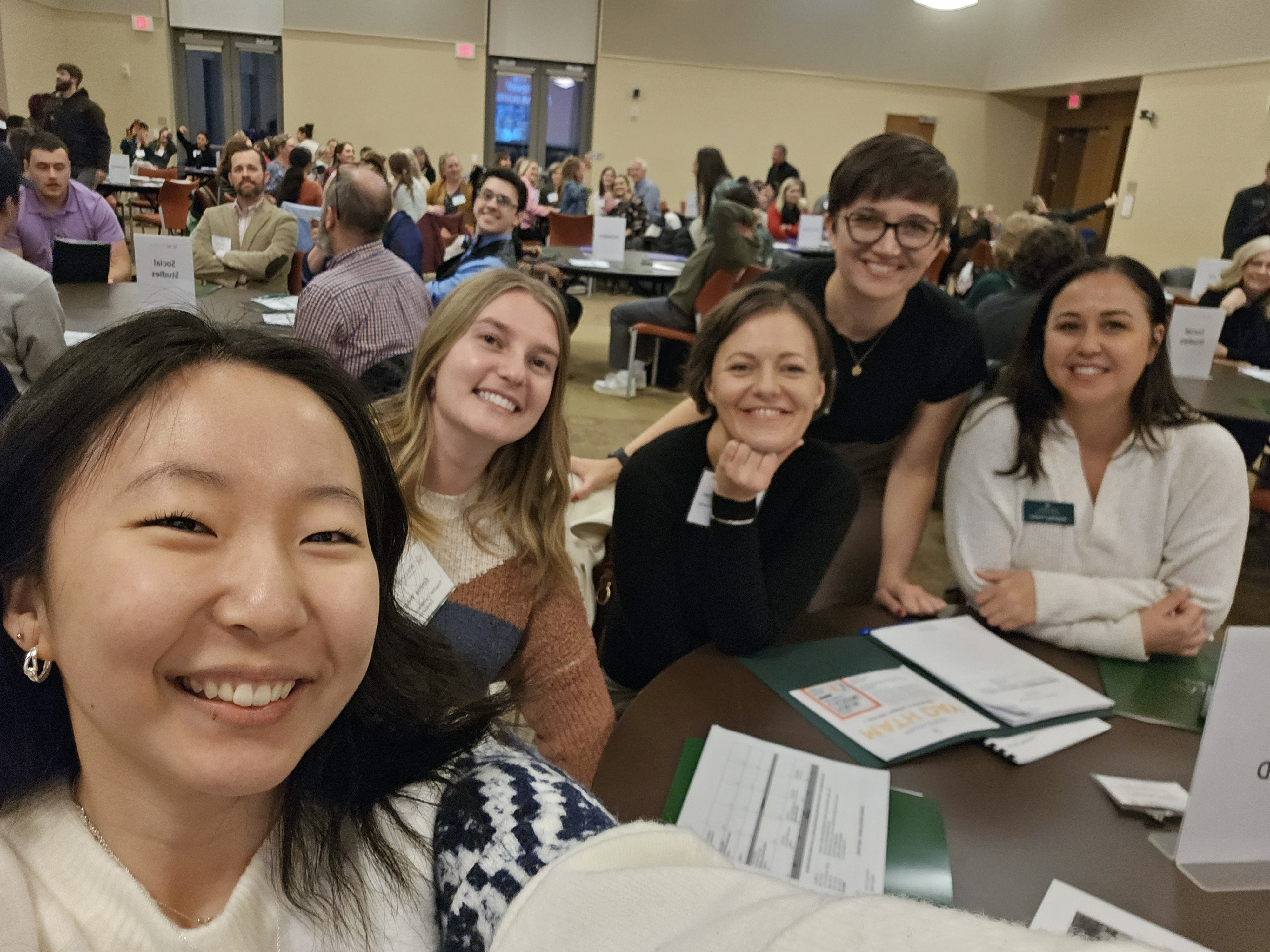 BethAnne Klaver joins W&M student teachers, fellow University Supervisors and Cooperating Teachers during their January kickoff event.