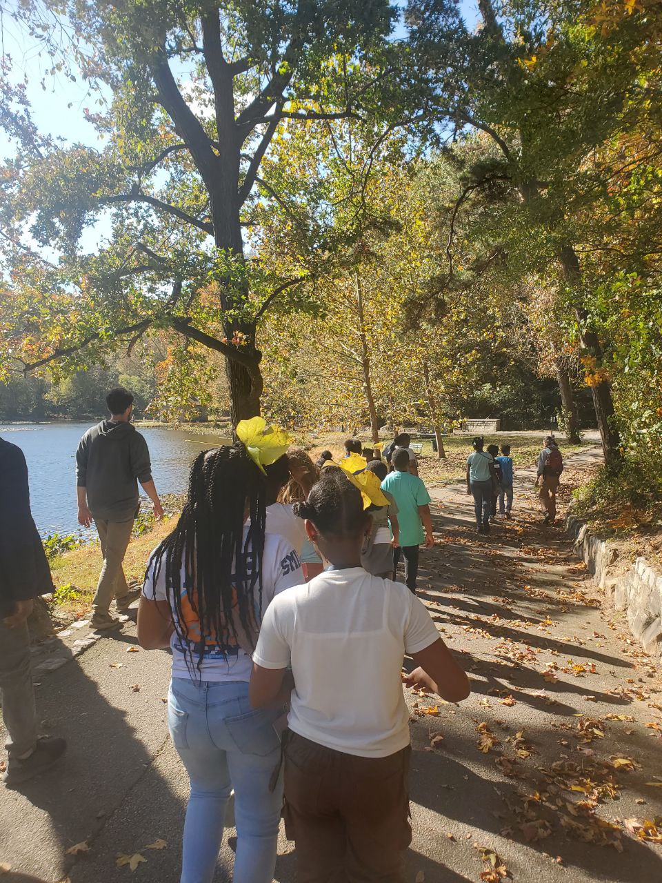 Elementary students in Blue Sky Fund’s “Explorers Program” visit the James River. Photo courtesy of Blue Sky Fund.