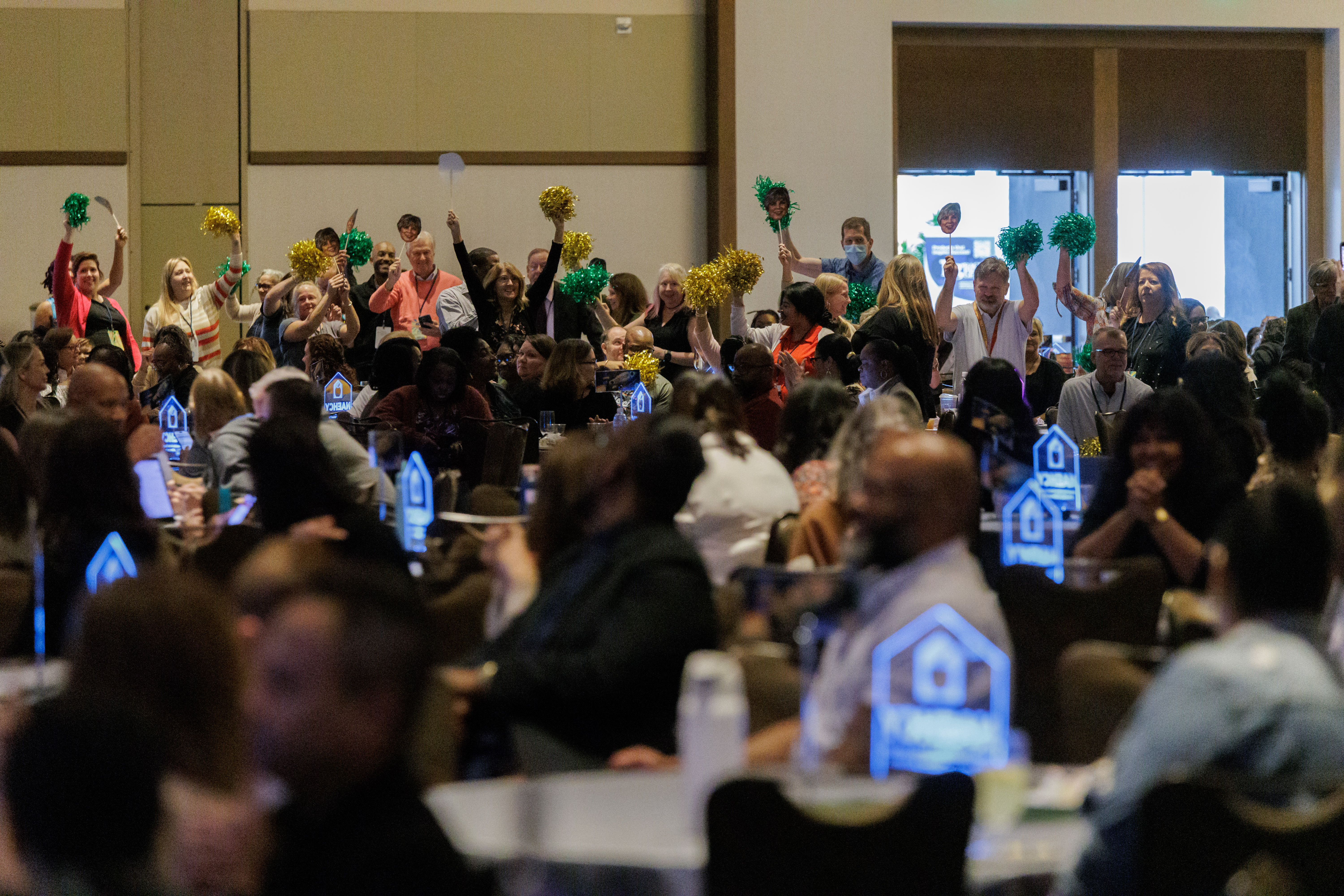 Excitement in the crowd as Patricia Popp Ph.D. ’01 was honored with the Sandra Neese Lifetime Achievement Award.