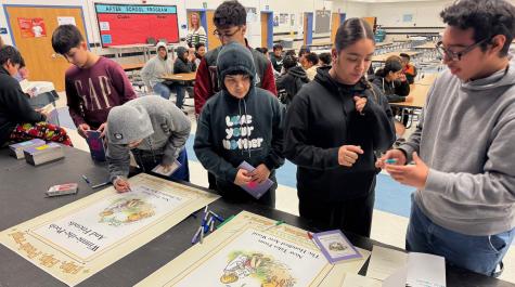 Students signed posters