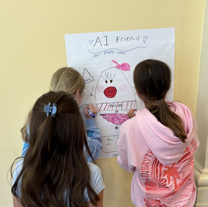 Last summer, William & Mary hosted approximately 25 local middle school students on campus for a hands-on learning experience including opportunities to interact with virtually-simulated AI peer buddies.