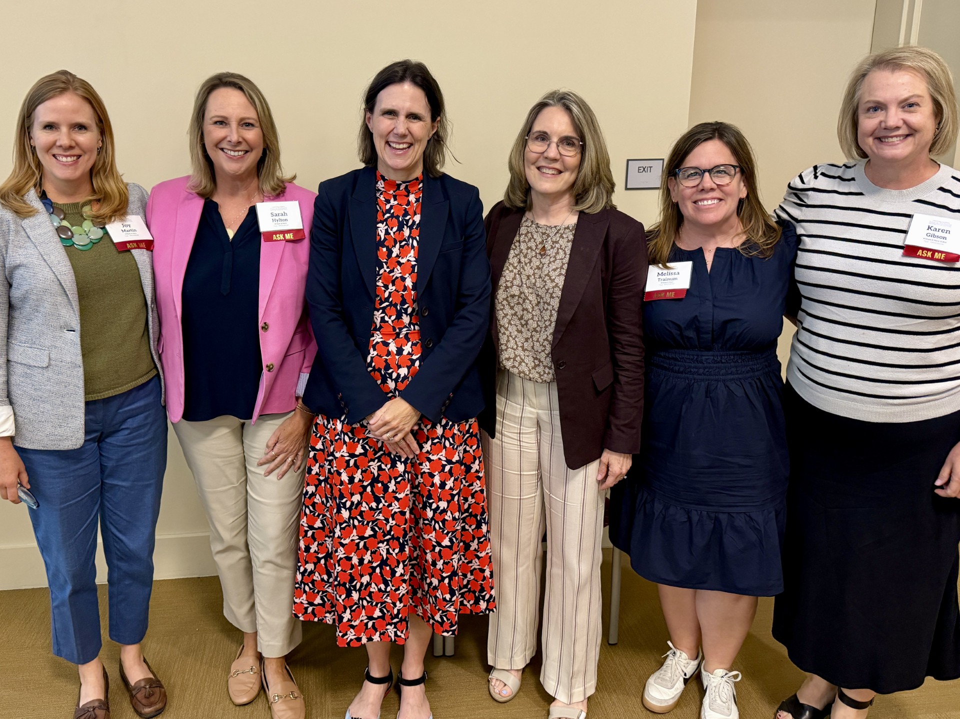 SURN staff with Virginia Superintendent of Public Instruction. Pictured from left to right are: Joy Martin, Sarah Hylton, Jenna Conway, Amy Colley, Melissa Trainum and Karen Gibson.
