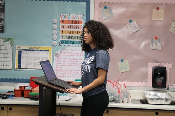 Youth Volunteer Corps of Hampton Roads (YVCHR) high school senior, Autumn Price